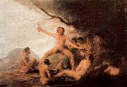 Francisco de Goya Der Kadaver des Jesuiten Brebeuf Sweden oil painting artist